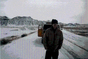 ChuckOutsideVan