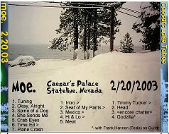 2003-02-20 - Caesars_Showroom - Stateline, NV