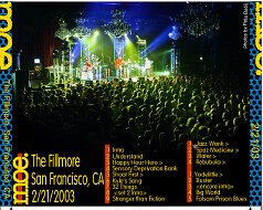 2003-02-21 - The_Fillmore - San_Francisco, CA
