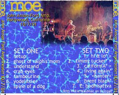 2001-10-07 - John_Anson_Ford_Ampitheater - Hollywood, CA